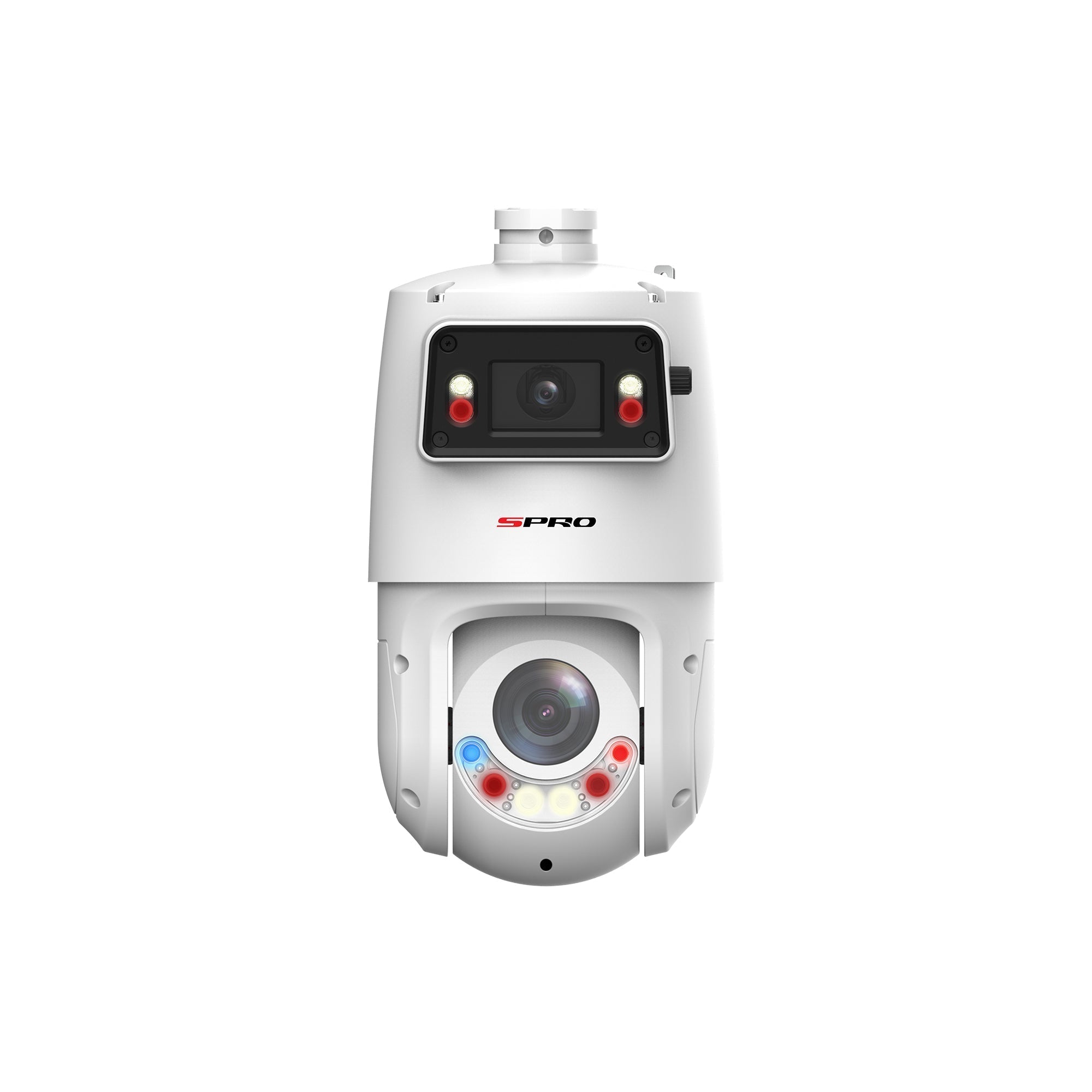 SPRO 4MP+4MP IP PTZ with Panoramic View & Active Deterrence 2.0