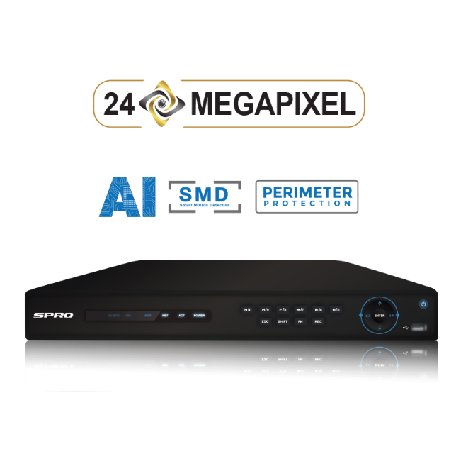 SPRO A5 4-Kanaal DHIPNVR08