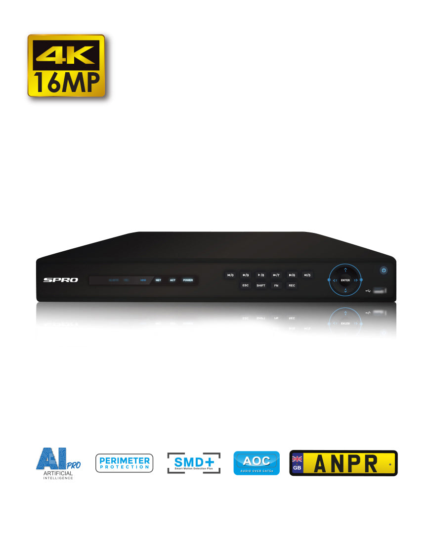 SPRO NVR A7 SERIE DHIPNVR16-A7