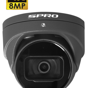 SPRO 8MP IP-turret met vaste lens en microfoon DHIPD80/28RG/30M-M